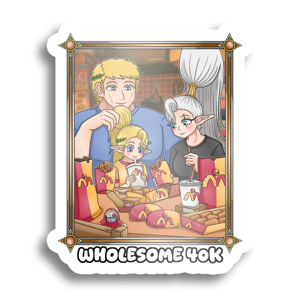 Easty | The Guilliman Family gets MechDonalds - Sticker